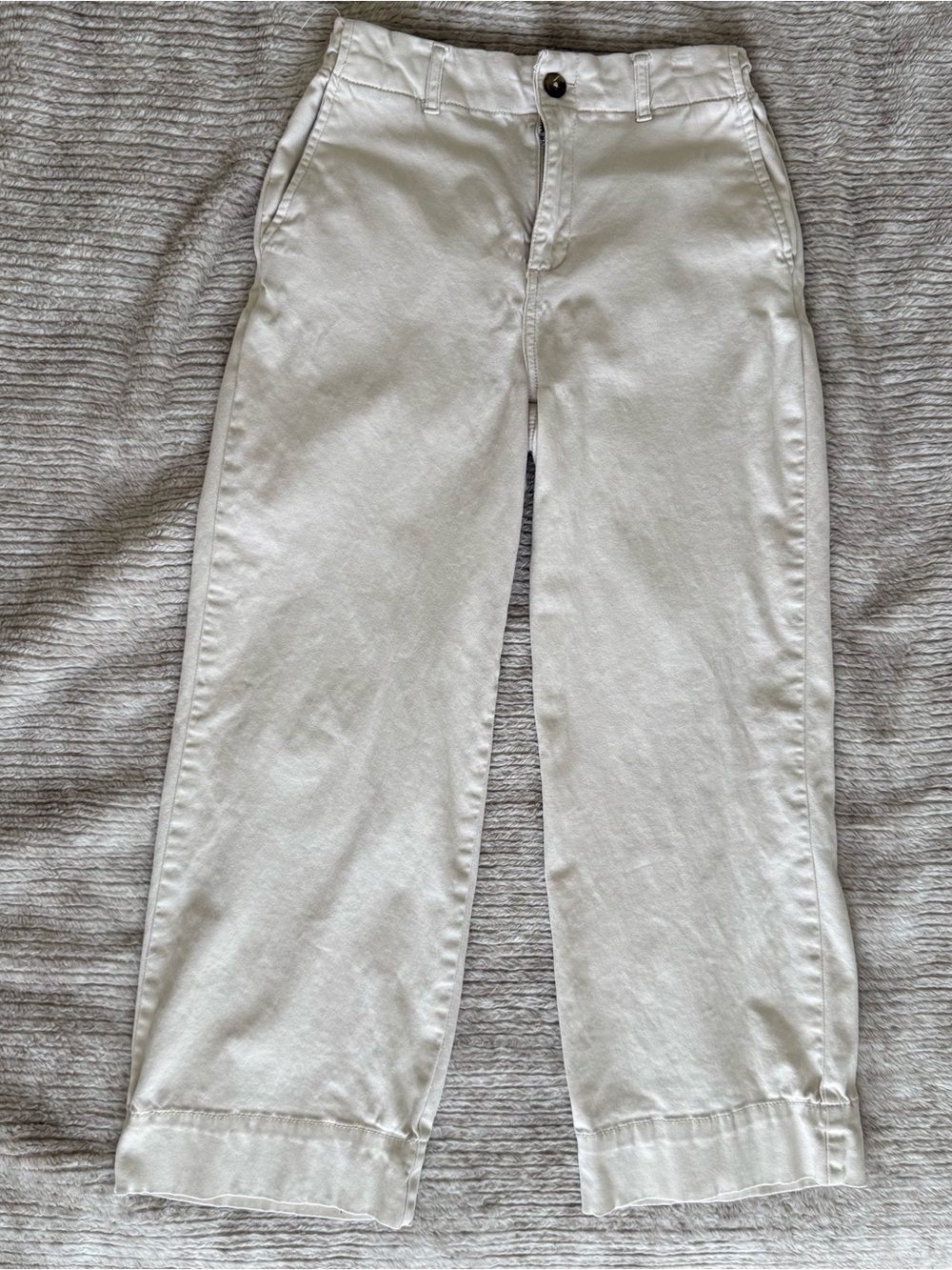 bagatelle Light Beige Cropped Ankle Pants